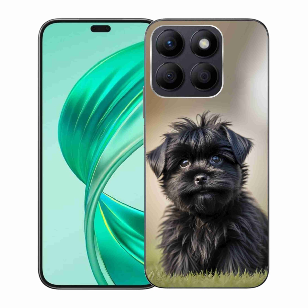 mmCase gél tok az Honor X8b-hez – aranyos fekete kutyus