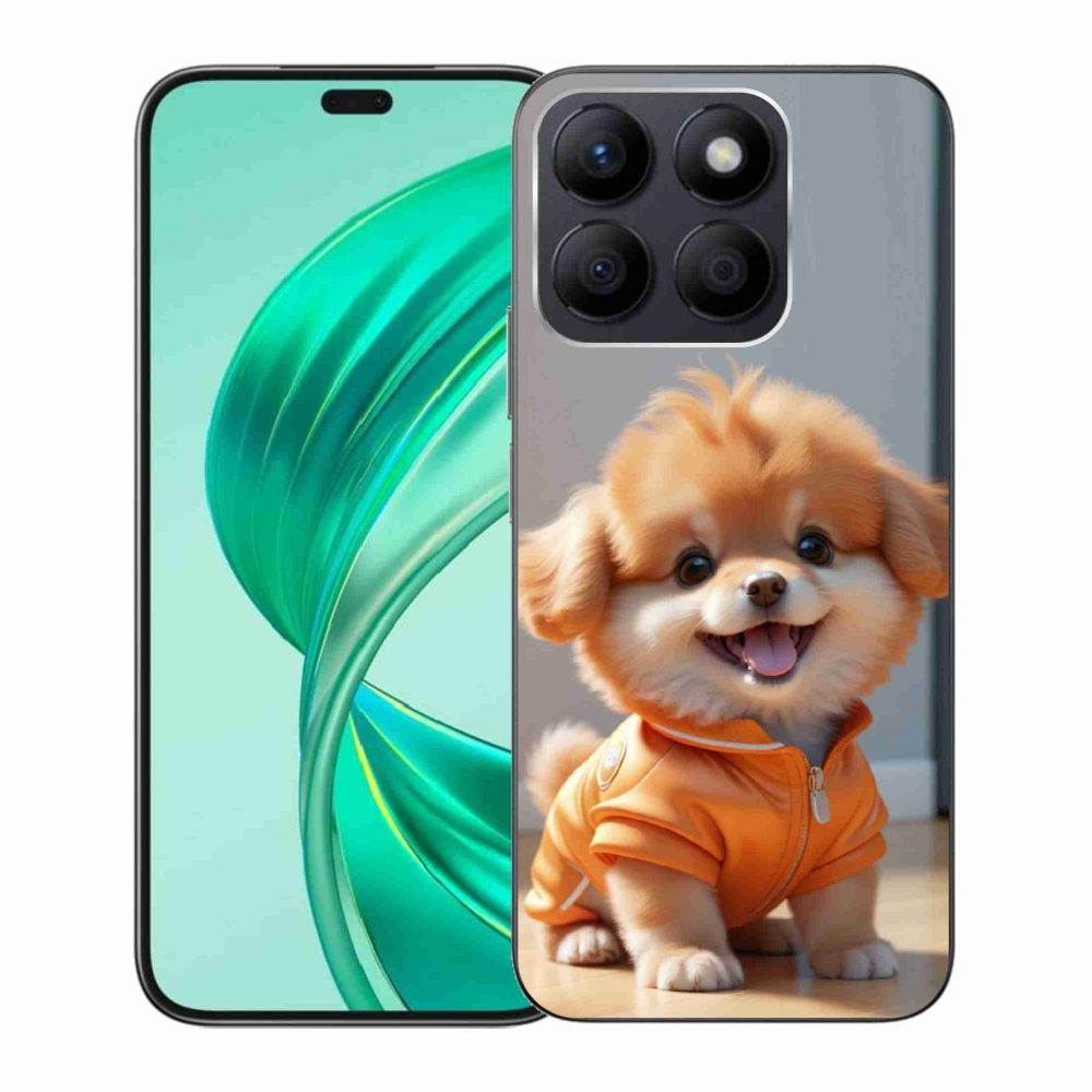 mmCase gél tok az Honor X8b-hez – aranyos pomerániai pulóverben