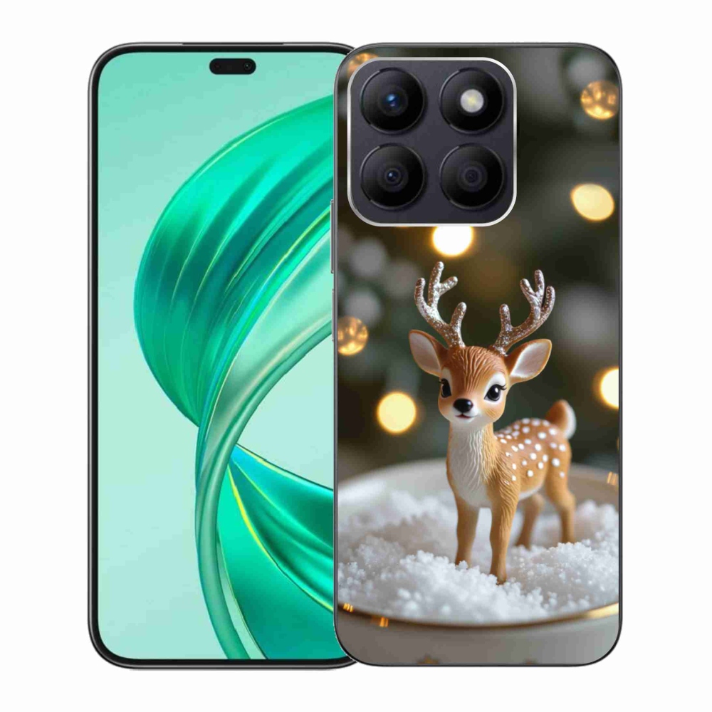 mmCase gél tok az Honor X8b-hez – aranyos karácsonyi szarvas