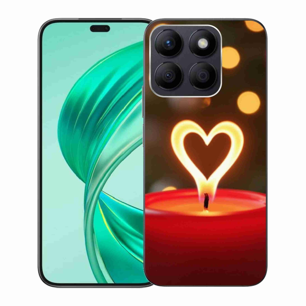 Zselés borítás mmCase a Honor X8b készülékhez - láng szíve