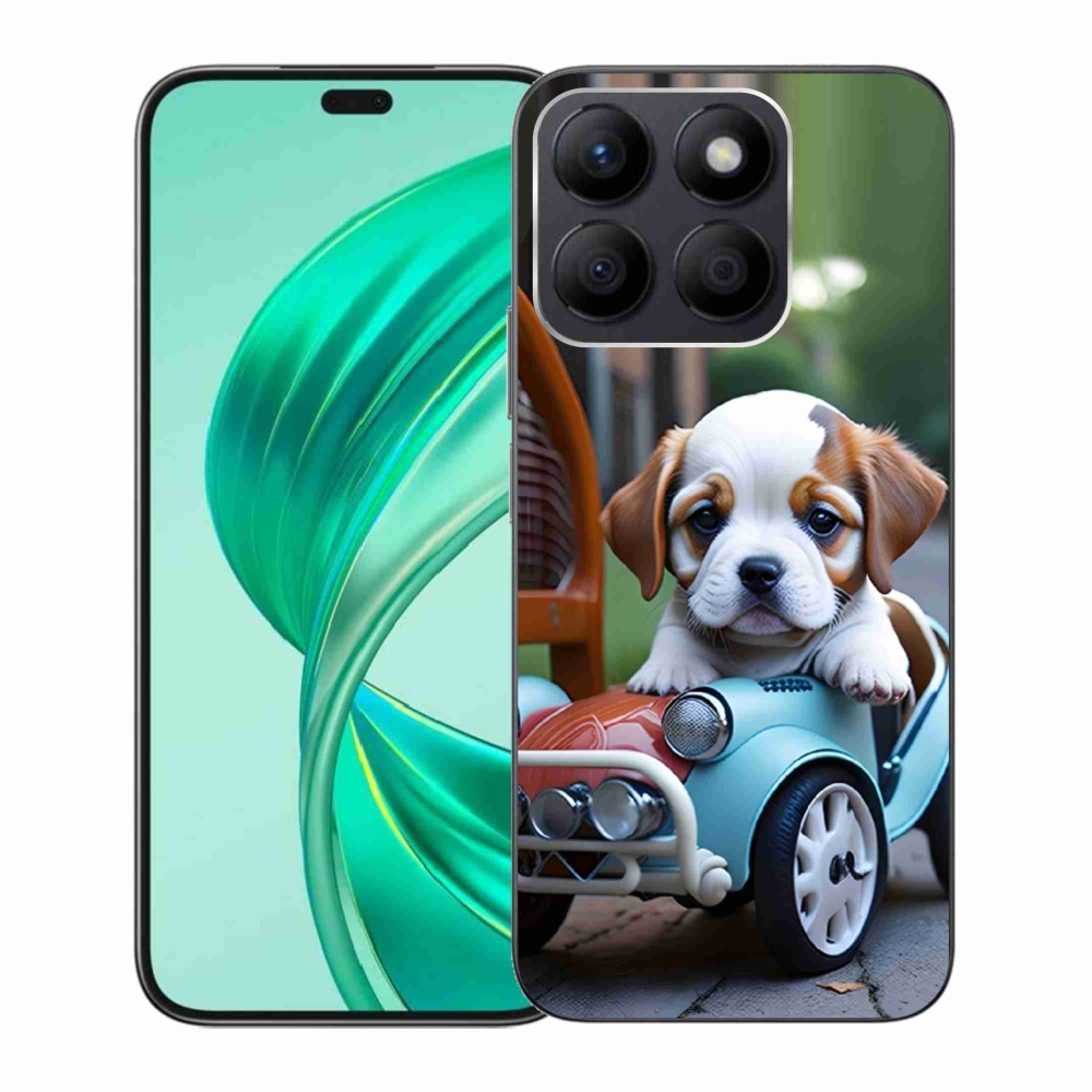 mmCase géltok az Honor X8b-hez – kiskutya retro autóban