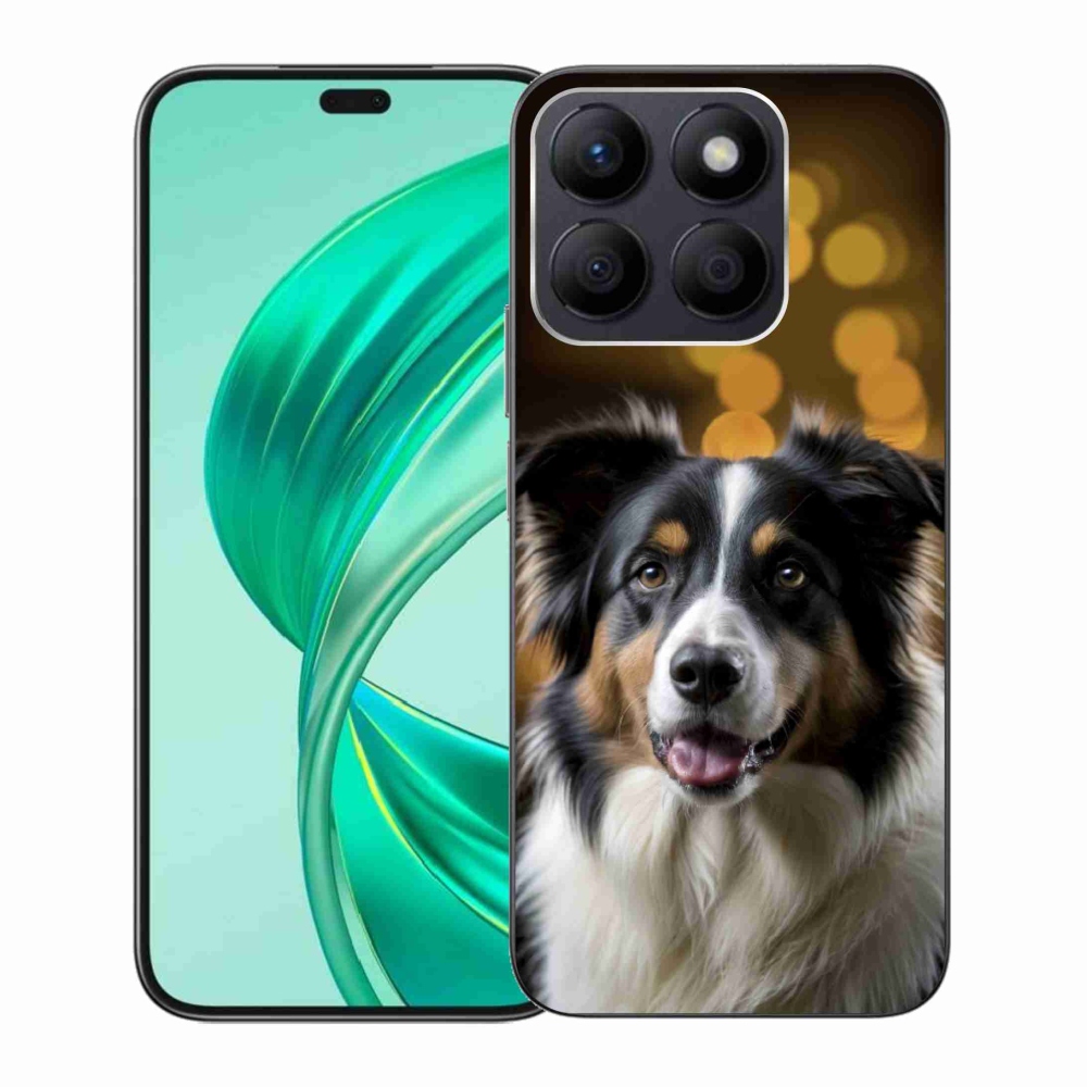 mmCase gél tok az Honor X8b-hez – mosolygós ausztrál juhászkutya