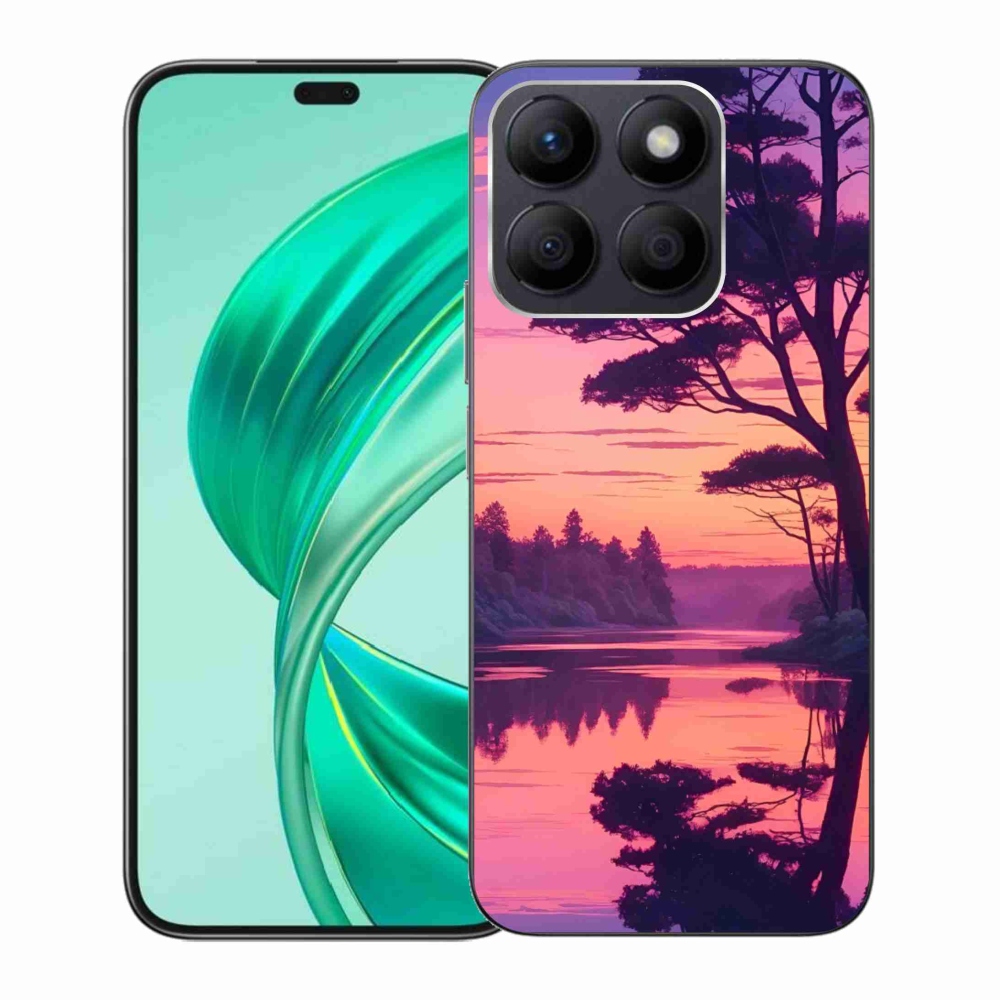 Gél borítás mmCase a Honor X8b számára - naplemente a tó felett