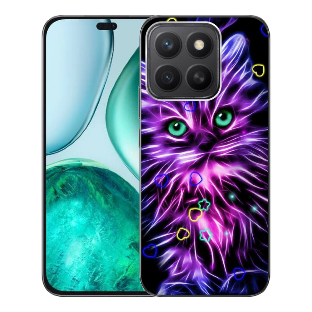 mmCase gél tok az Honor X8c-hez – absztrakt macska