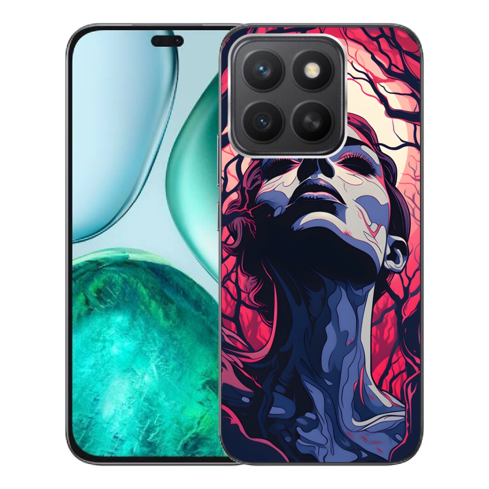 mmCase gél tok az Honor X8c-hez – absztrakt arc