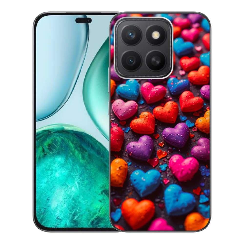 mmCase gél tok az Honor X8c-hez – színes szívek