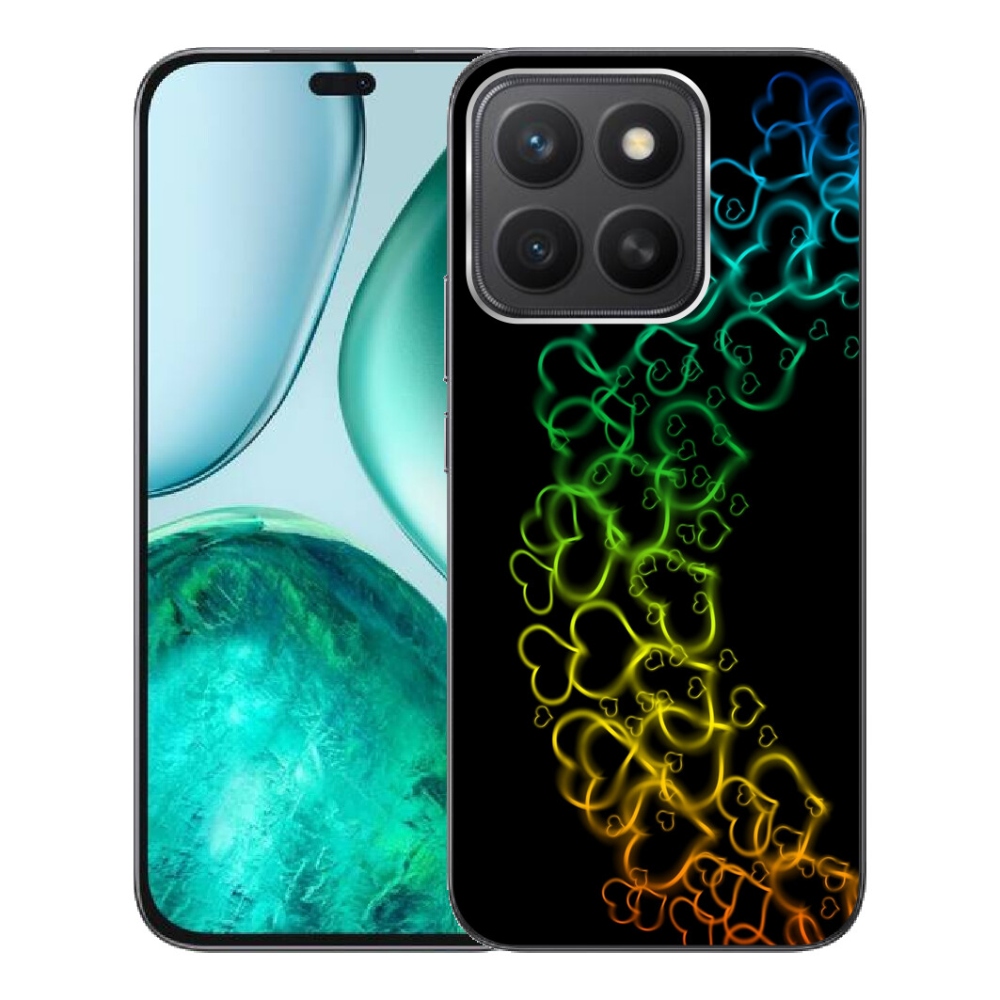 mmCase gél tok az Honor X8c-hez – színes szívecskék