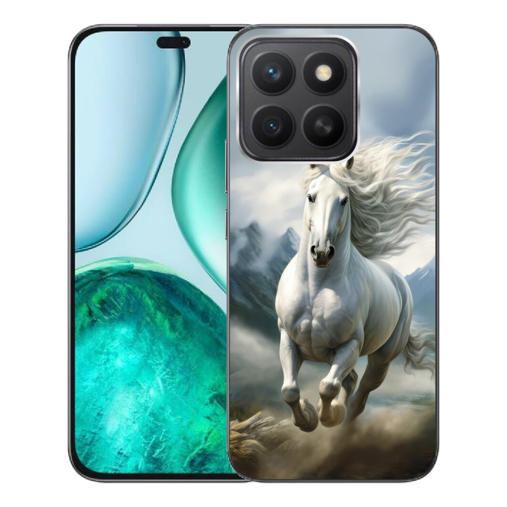 mmCase gél tok az Honor X8c-hez – Futó fehér ló 3