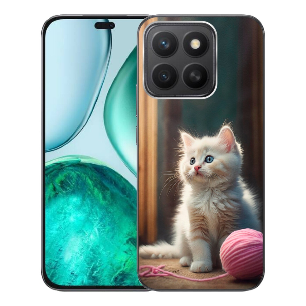mmCase gél tok az Honor X8c-hez – fehér cica 2