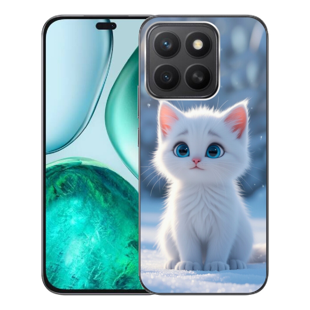 mmCase gél tok az Honor X8c-hez – fehér cica 3
