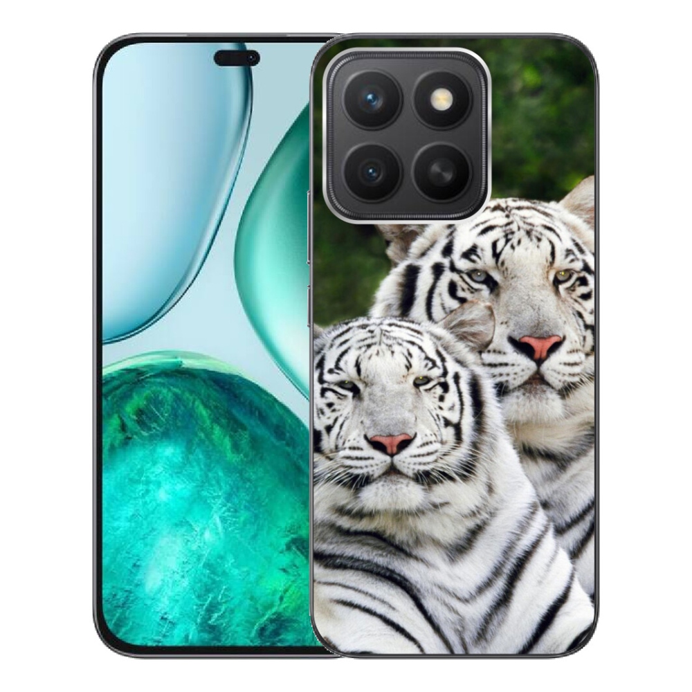 mmCase géltok az Honor X8c-hez – fehér tigrisek