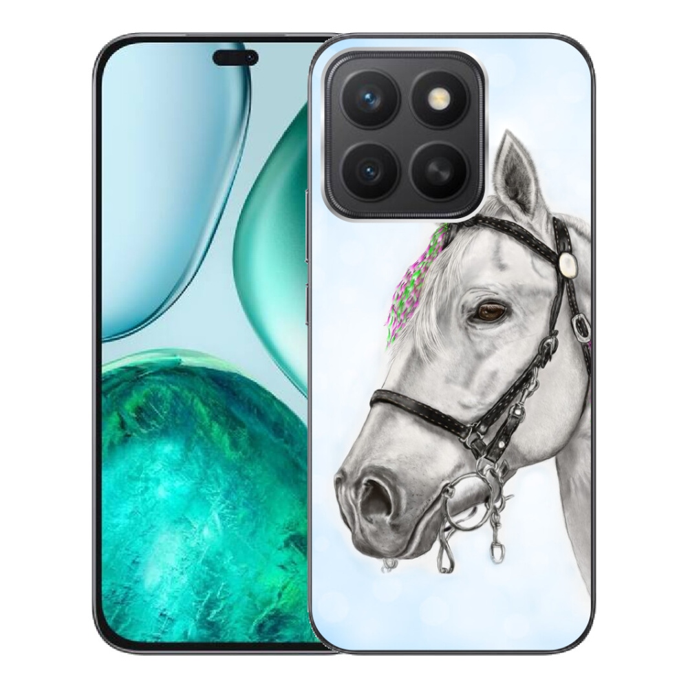 mmCase géltok az Honor X8c-hez – fehér ló 1