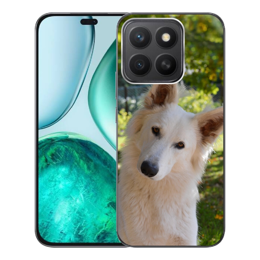 mmCase gél tok az Honor X8c-hez – fehér svájci juhászkutya 1