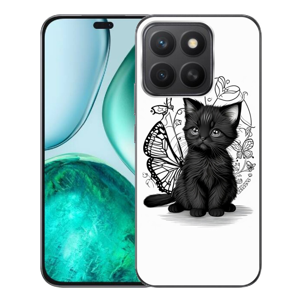 mmCase gél tok az Honor X8c-hez – fekete cica