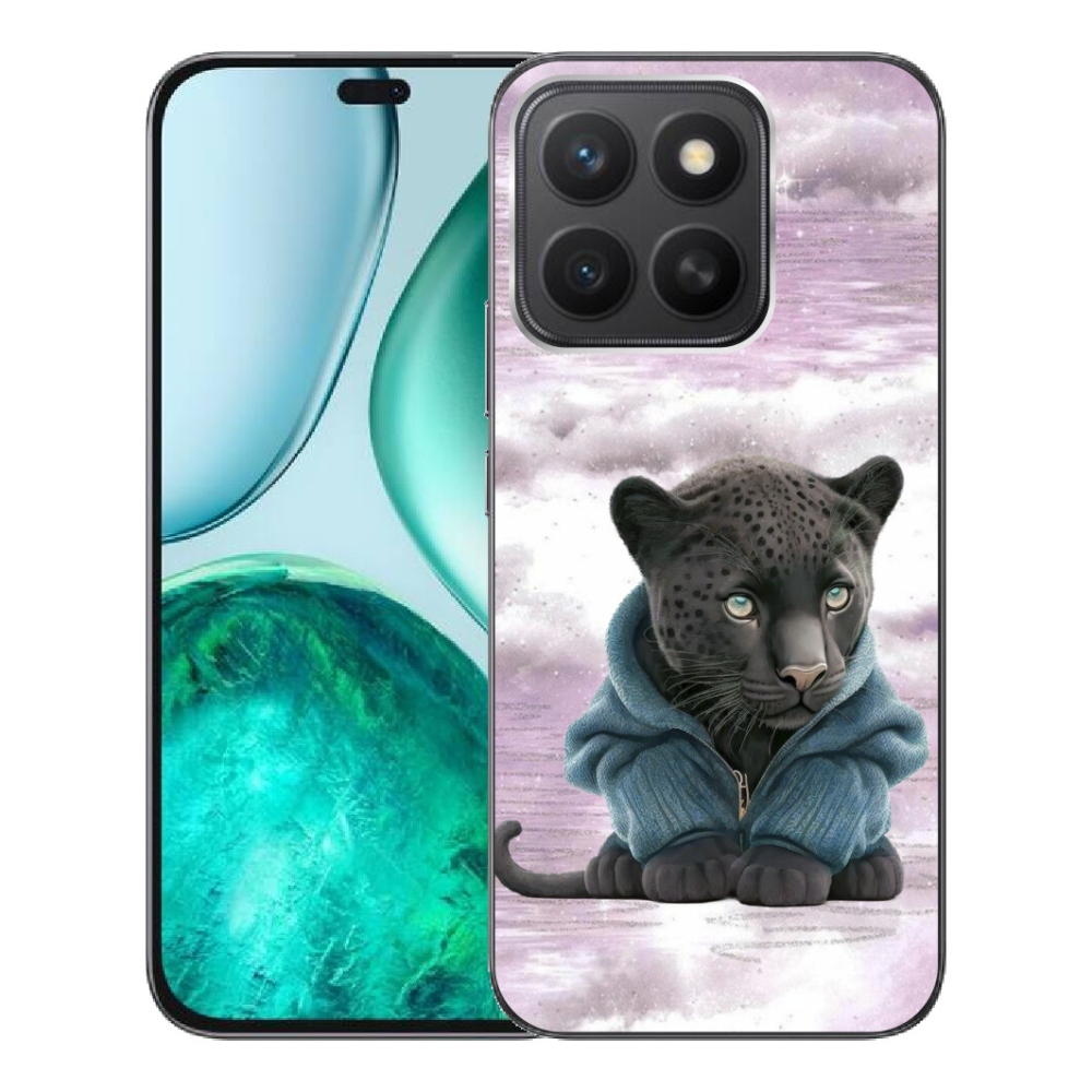 mmCase géltok az Honor X8c-hez – fekete párduc pulóverben