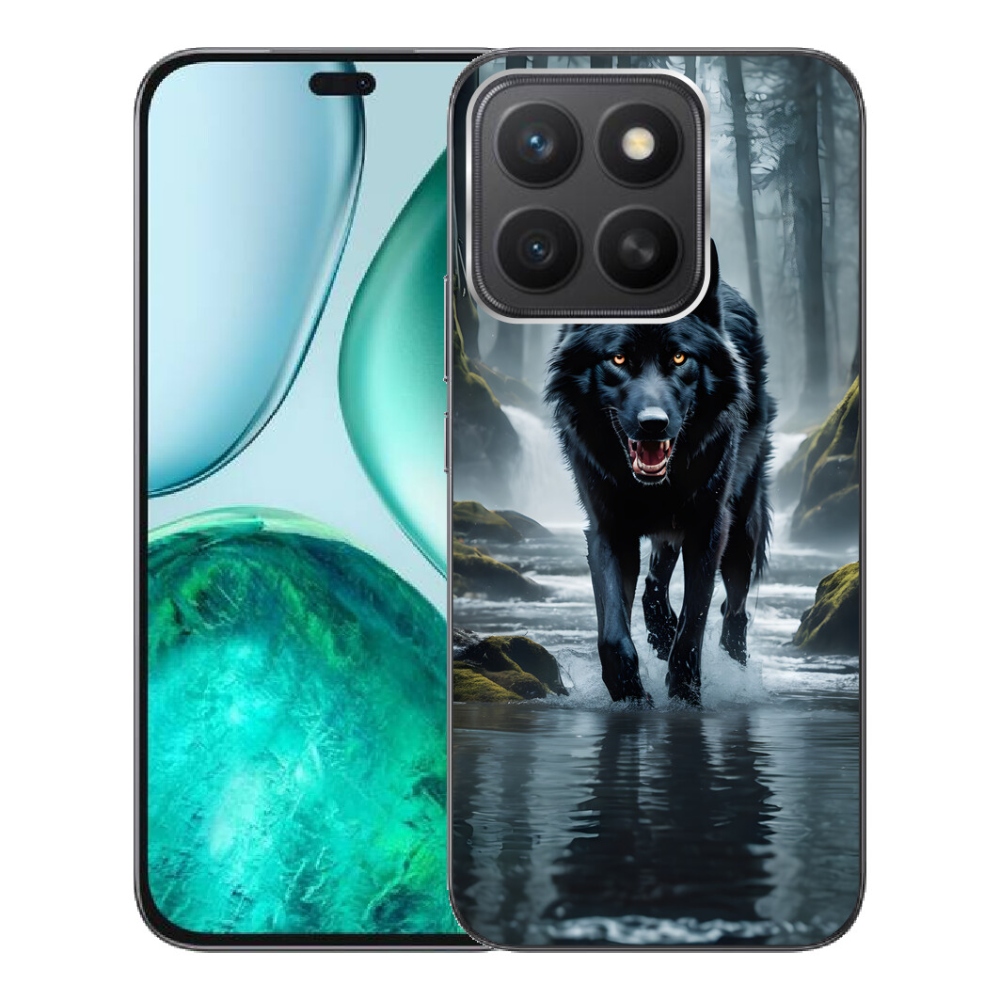 mmCase géltok az Honor X8c-hez – fekete farkas