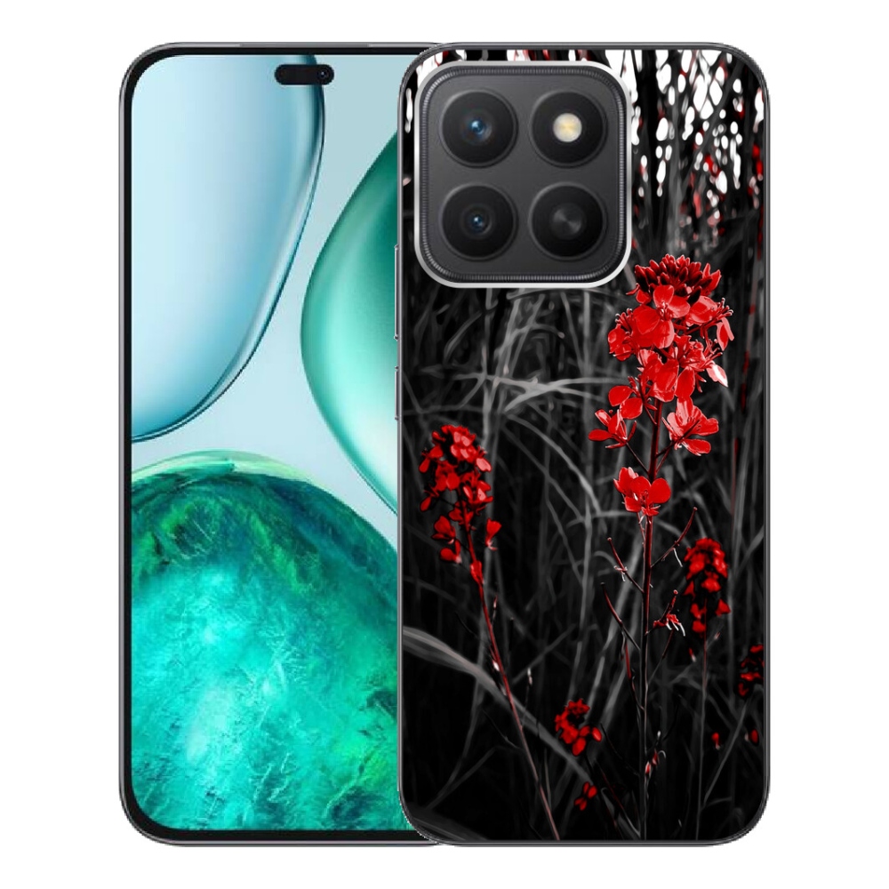 mmCase géltok az Honor X8c-hez – piros növényminta