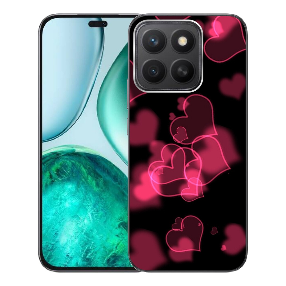 mmCase gél tok az Honor X8c-hez – piros szívecskék