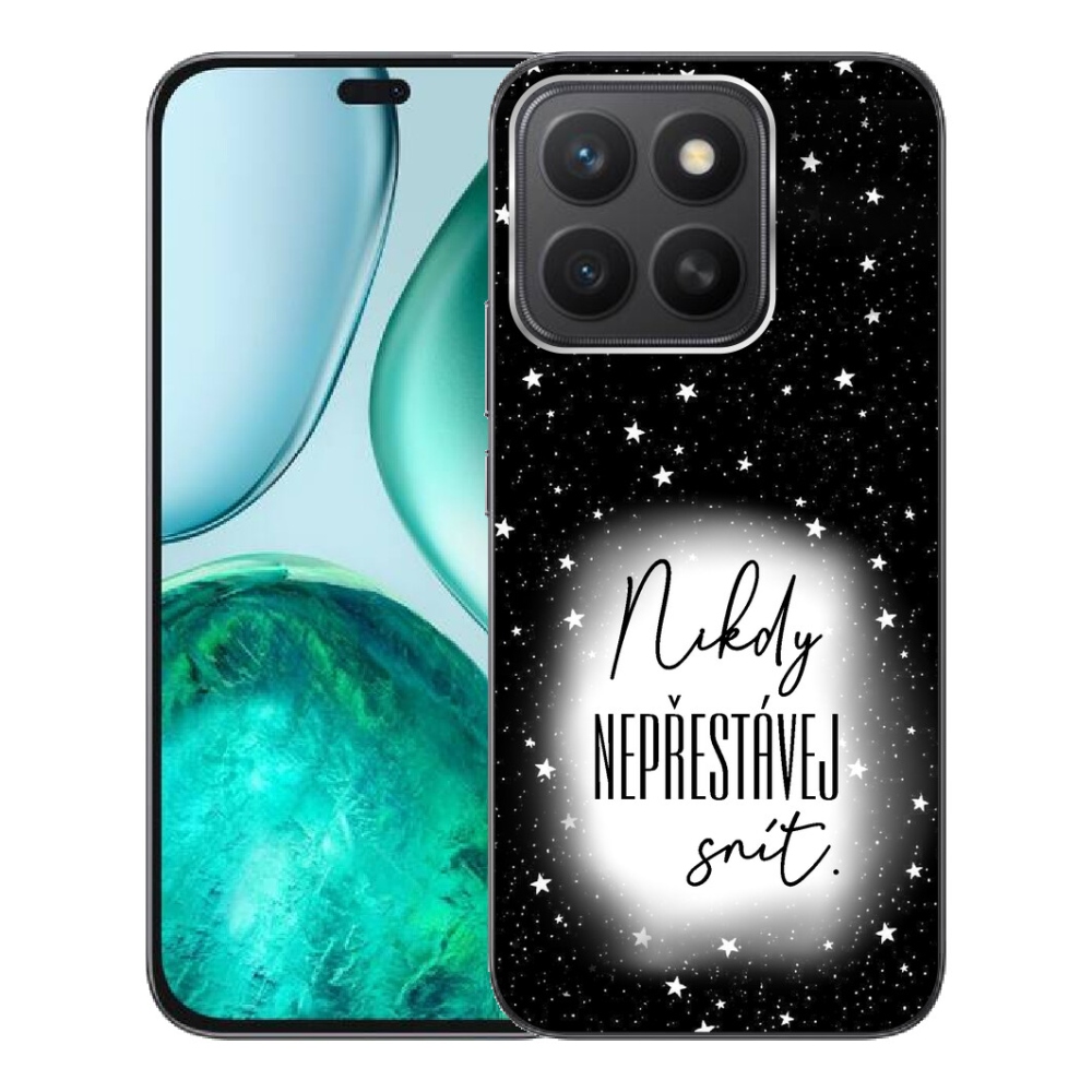 mmCase gél tok az Honor X8c-hez – idézet 1, fekete-fehér háttérrel