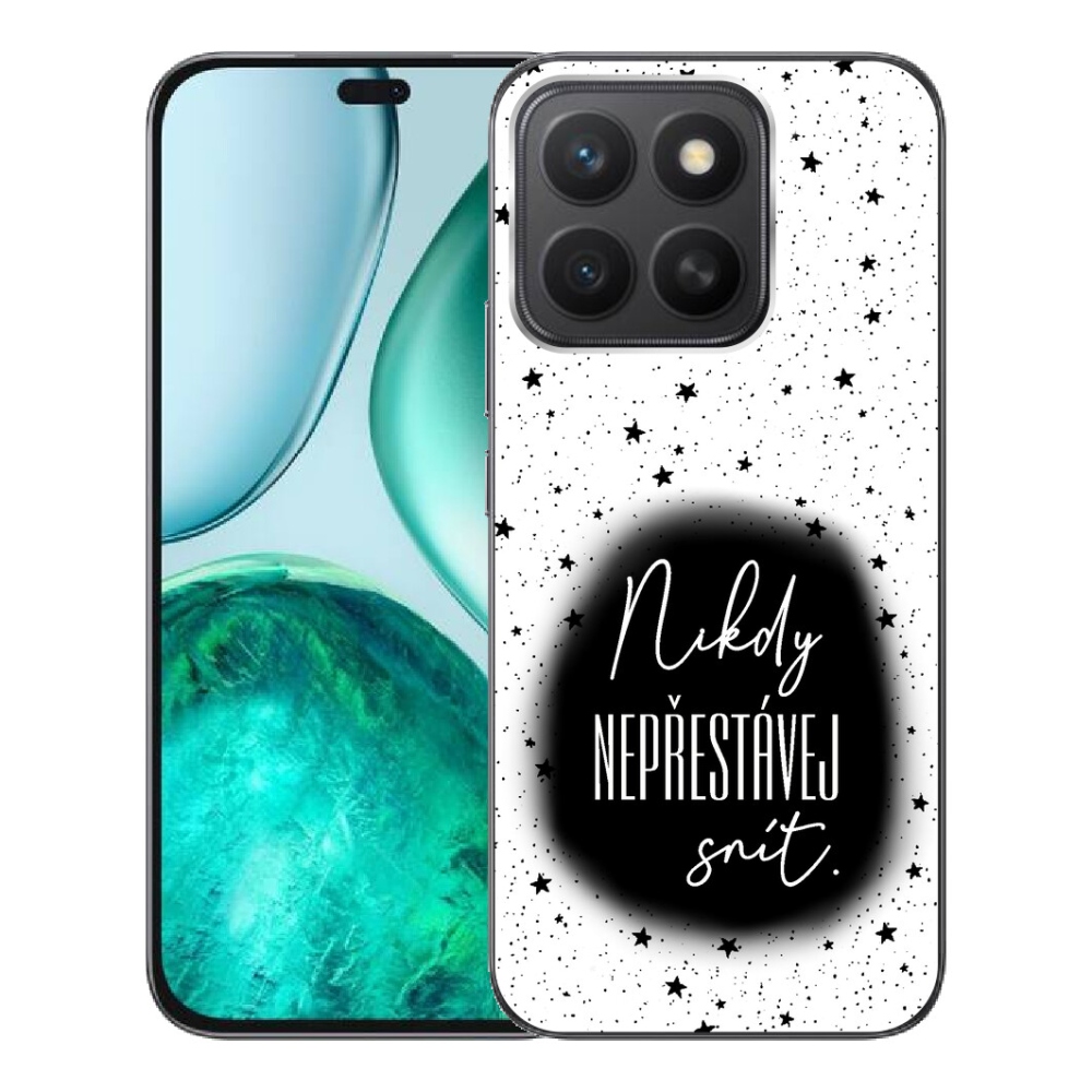 mmCase gél tok az Honor X8c-hez – 1. idézet, fekete-fehér háttér
