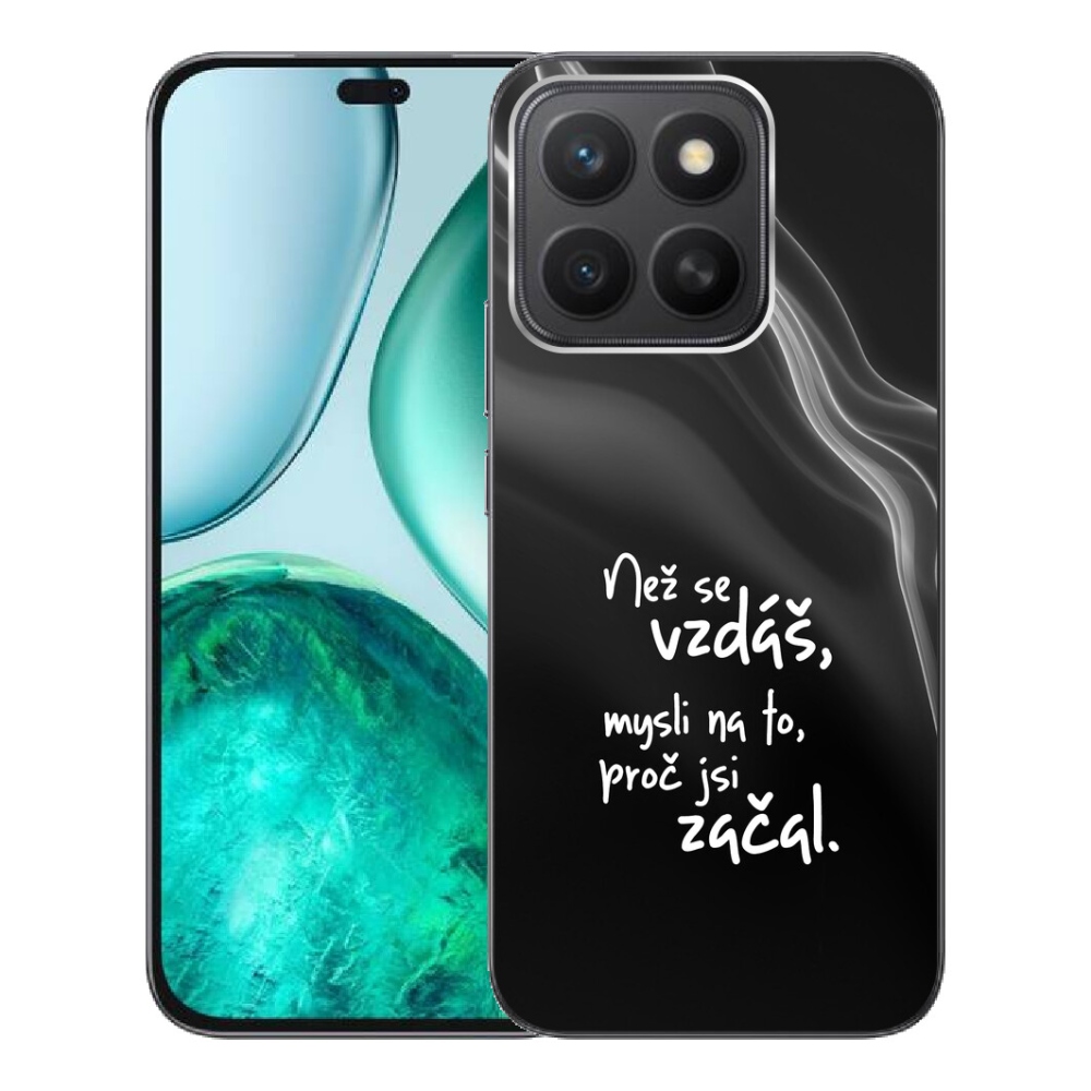 mmCase gél tok az Honor X8c-hez – idézet 2, fekete háttérrel