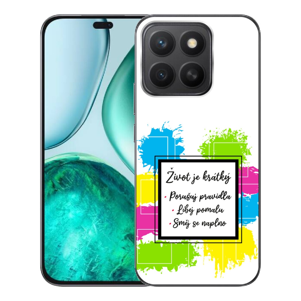 mmCase gél tok az Honor X8c-hez – idézet 5, fehér háttérrel