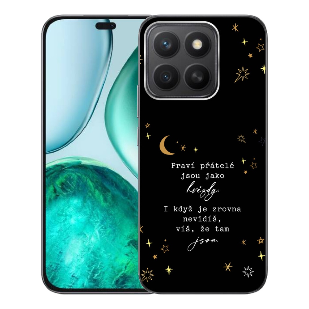 mmCase gél tok az Honor X8c-hez – idézet 6, fekete háttérrel