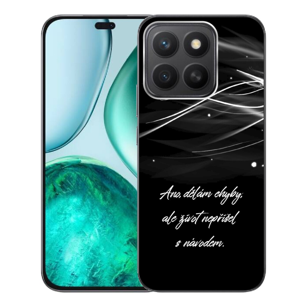 mmCase géltok az Honor X8c-hez – idézet fekete háttérrel