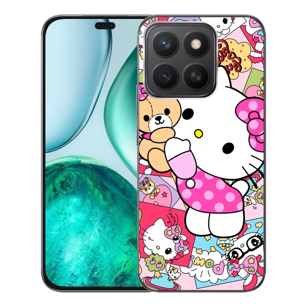 mmCase gél tok az Honor X8c-hez – aranyos cica
