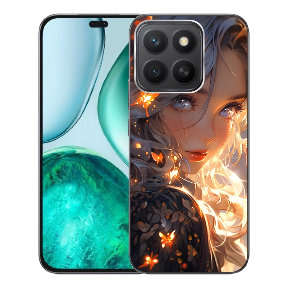 mmCase gél tok az Honor X8c-hez – lány és pillangók