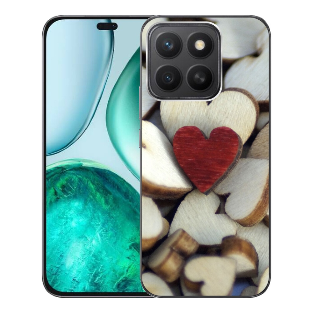 mmCase géltok az Honor X8c-hez – gravírozott piros szív 