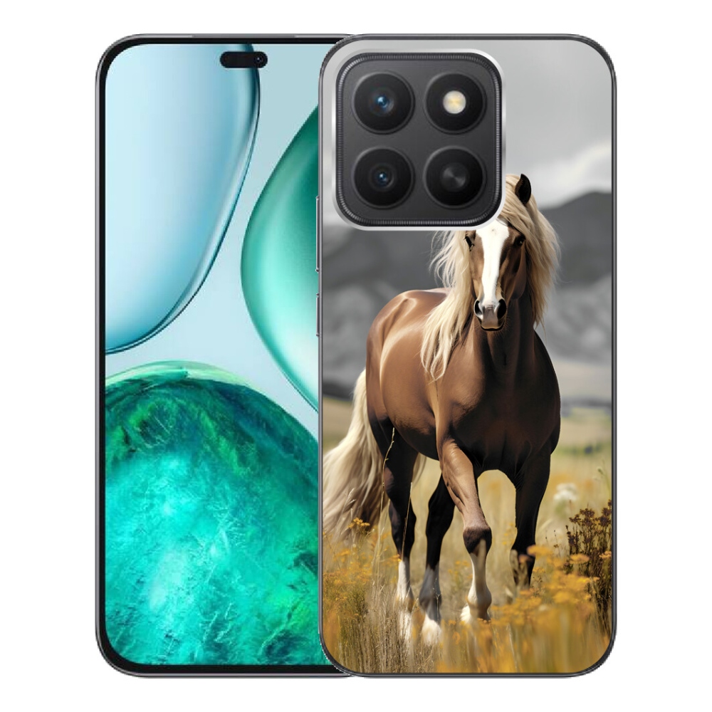 mmCase gél tok az Honor X8c-hez – barna ló 1