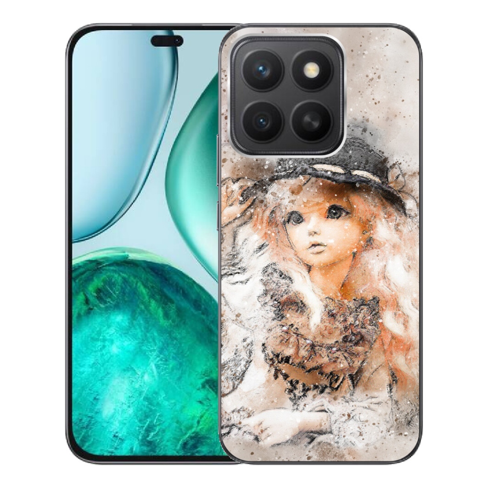 mmCase gél tok az Honor X8c-hez – kalapos kislány