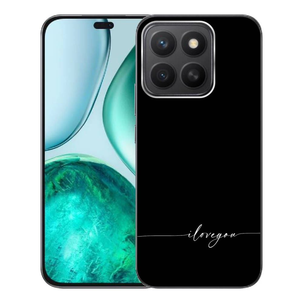 mmCase géltok az Honor X8c-hez – „I love you” fekete háttérrel