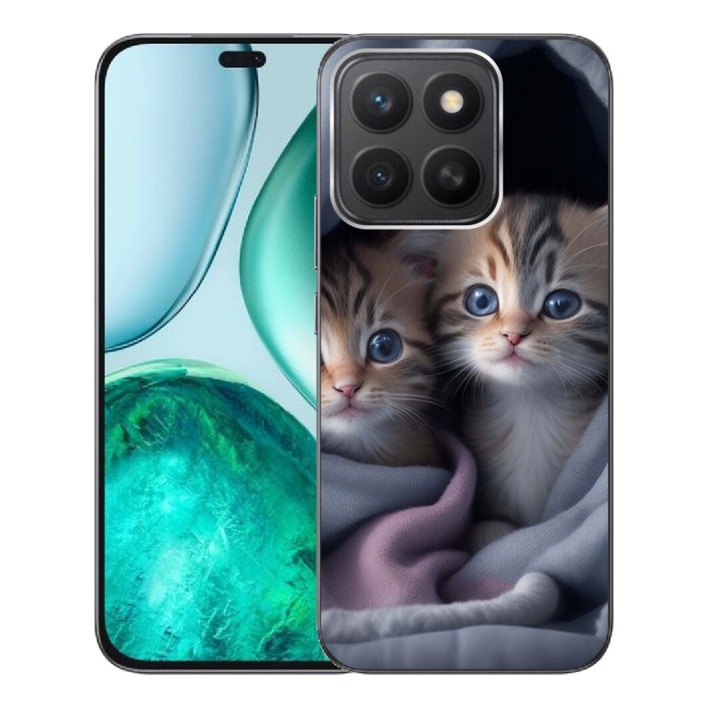 mmCase gél tok az Honor X8c-hez – macska-duó 2