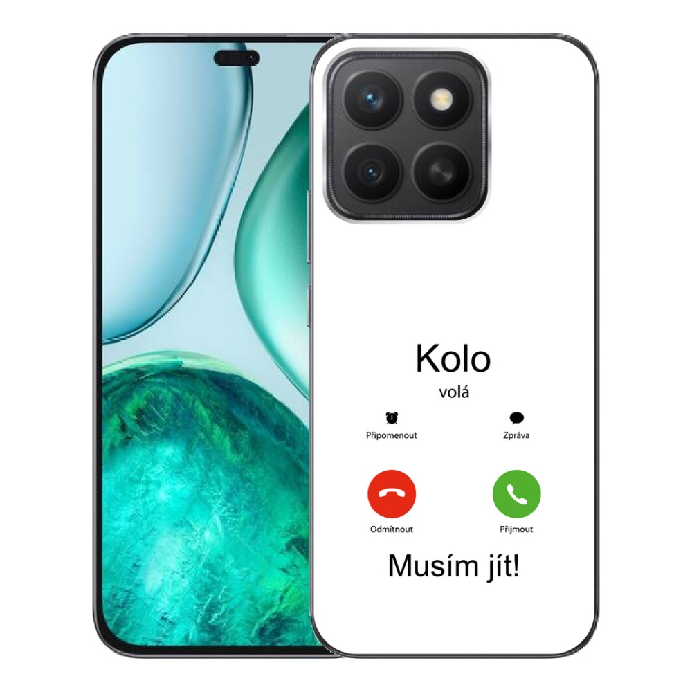 mmCase gél tok az Honor X8c-hez – „A kerék hív” fehér háttérrel