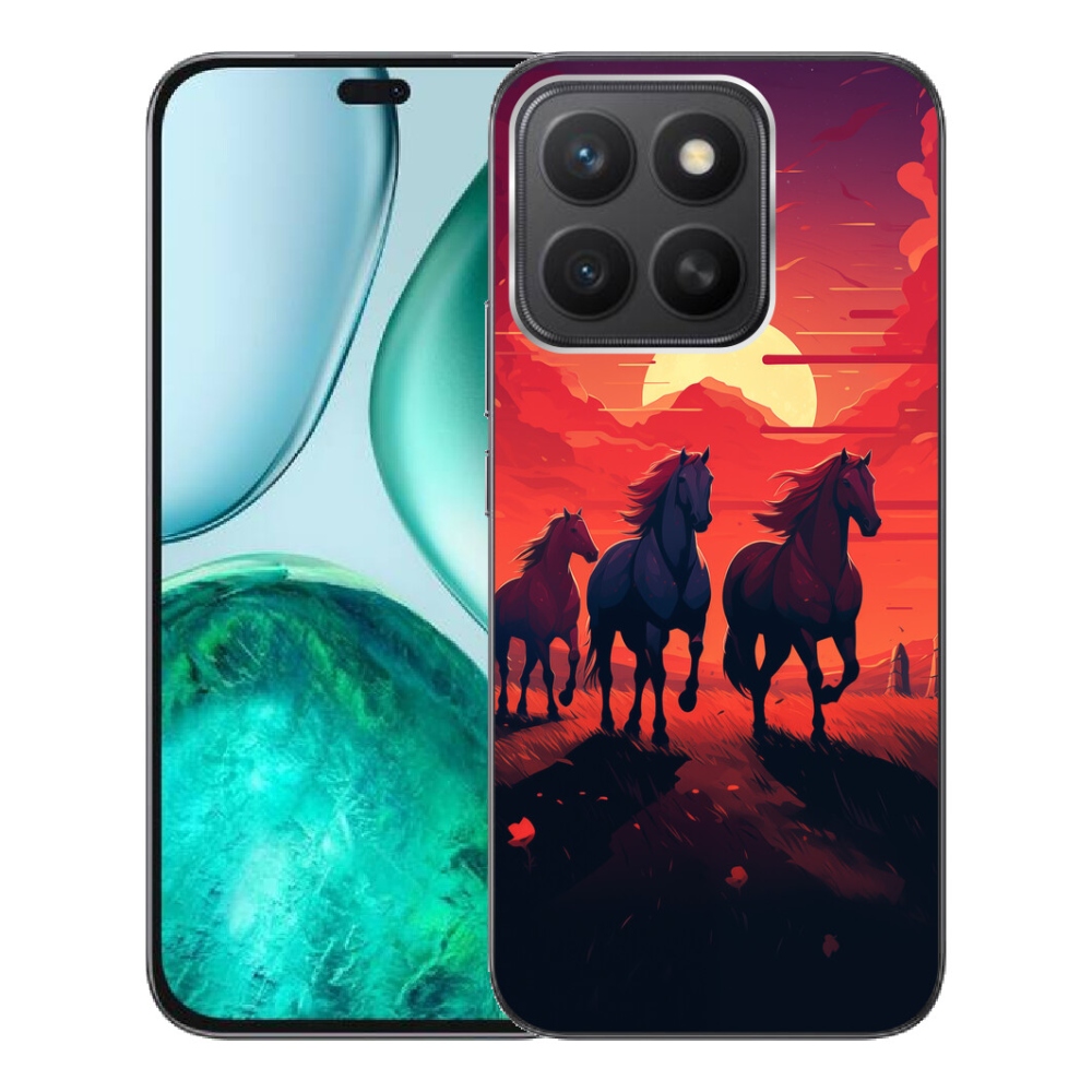 mmCase géltok az Honor X8c-hez – lovak és naplemente