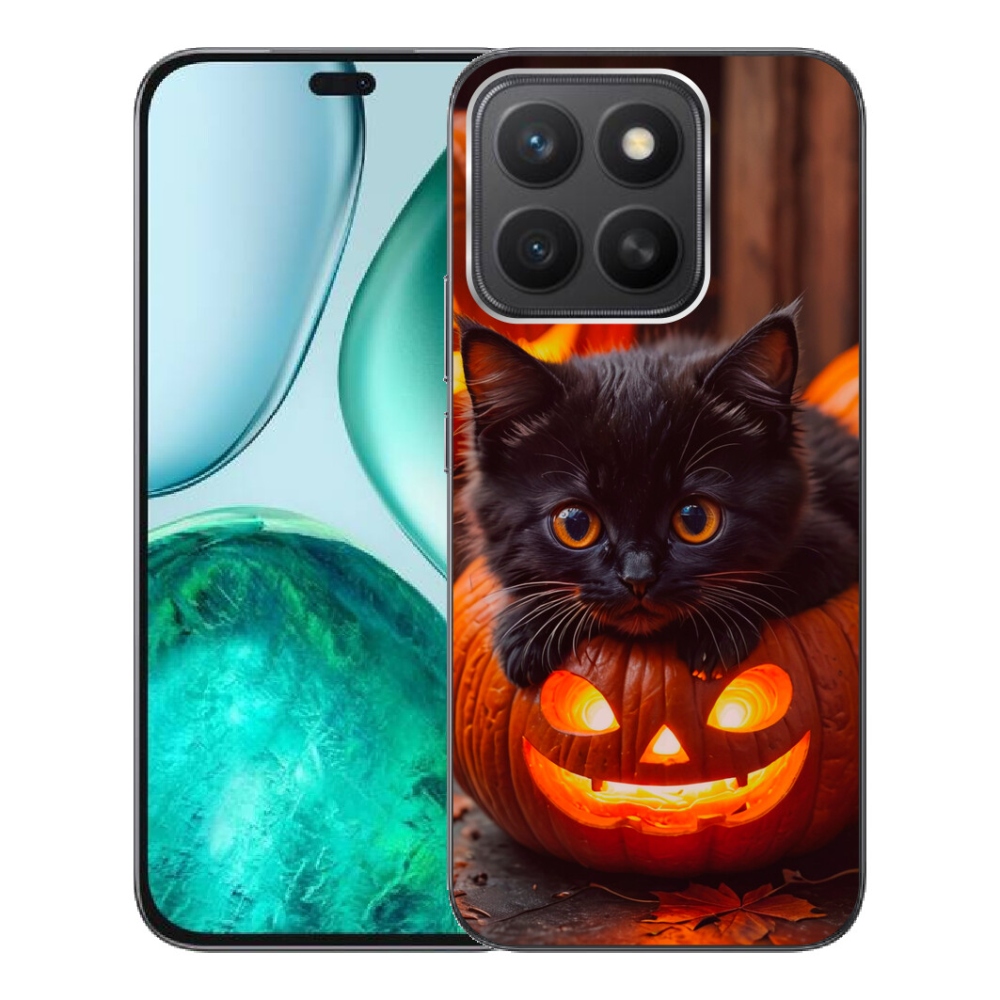 mmCase gél tok az Honor X8c-hez – cica és sütőtök