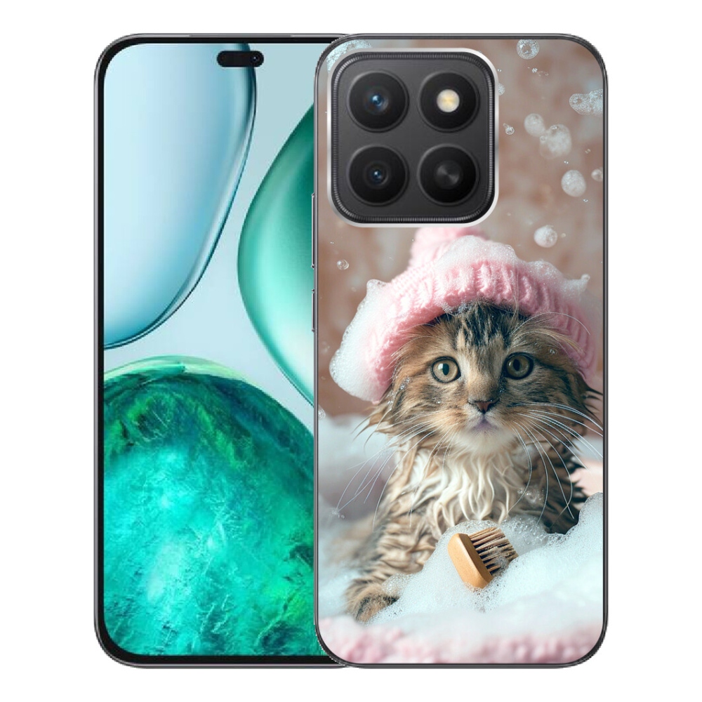 mmCase géltok az Honor X8c-hez – cica és fürdő