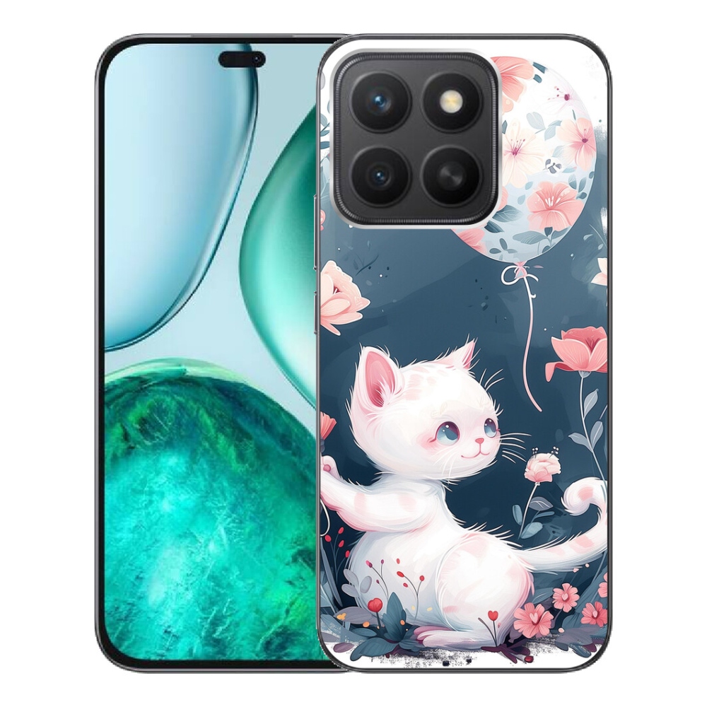 mmCase gél tok az Honor X8c-hez – cica léggömbbel