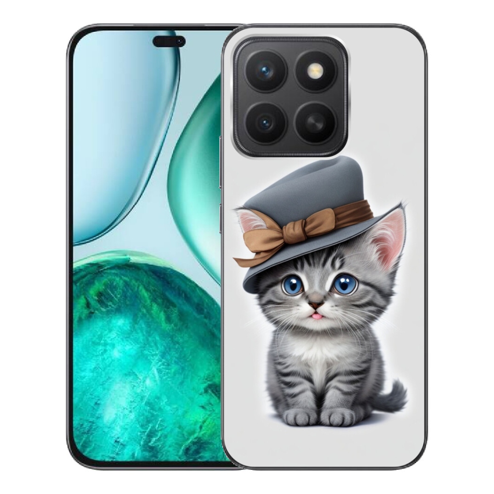 mmCase gél tok az Honor X8c-hez – kalapos cica