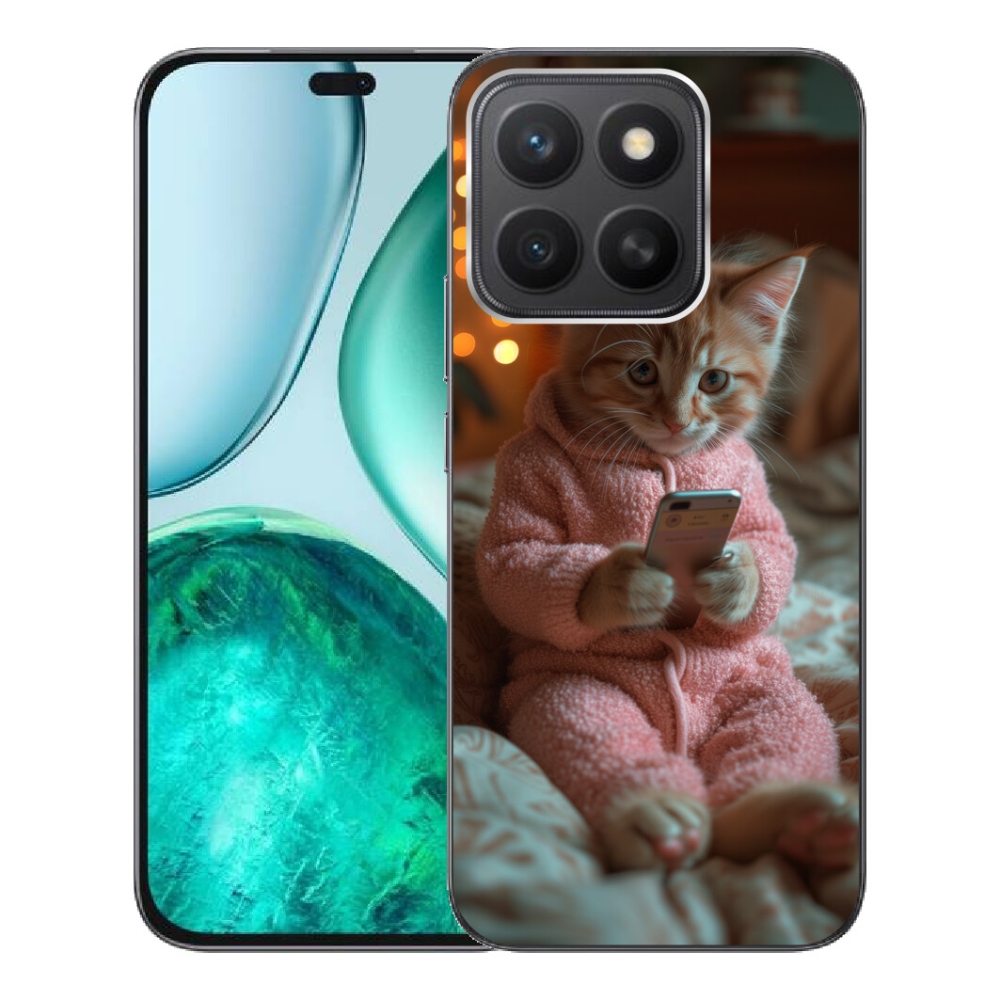mmCase géltok az Honor X8c-hez – cica mobiltelefonnal