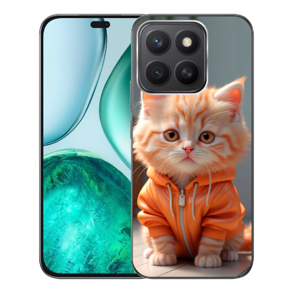 mmCase géltok az Honor X8c-hez – pulóveres cica