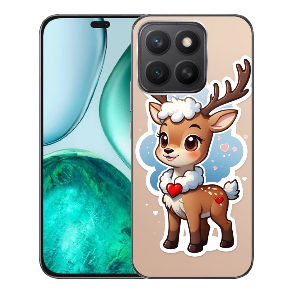 mmCase géltok az Honor X8c-hez – rajzolt rénszarvas