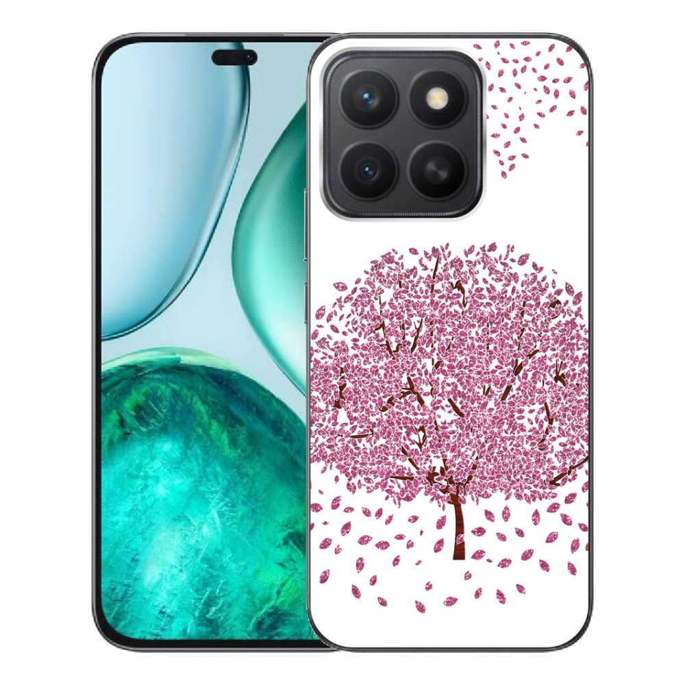 mmCase géltok az Honor X8c-hez – rajzolt fa levelekkel