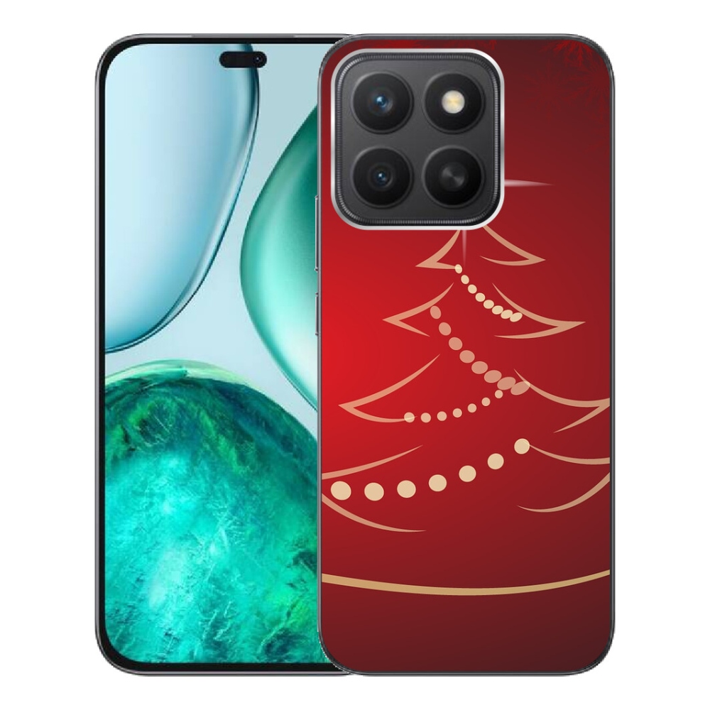 mmCase gél tok az Honor X8c-hez – rajzolt karácsonyfa