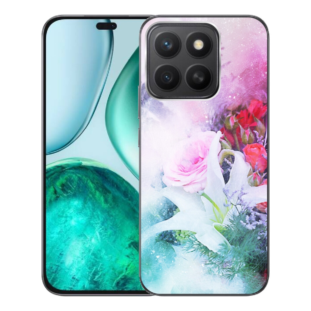 mmCase gél tok az Honor X8c-hez – virágok 4