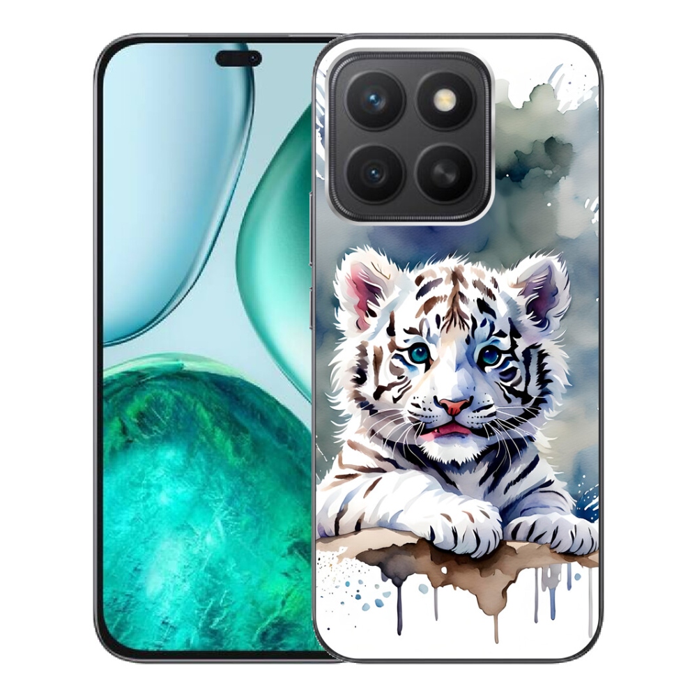 mmCase géltok az Honor X8c-hez – fehér tigris kölyök