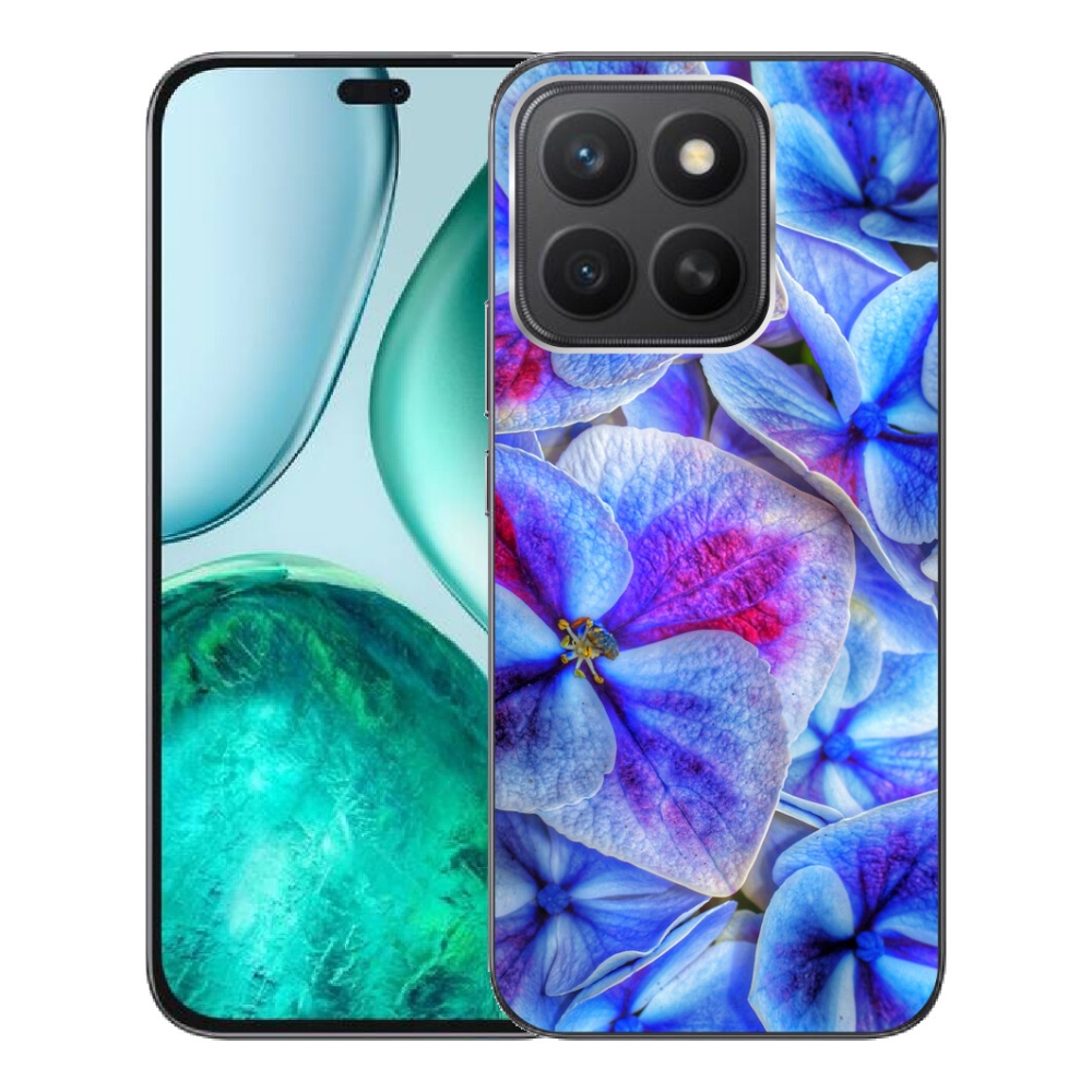 mmCase gél tok az Honor X8c-hez – kék virágok 1
