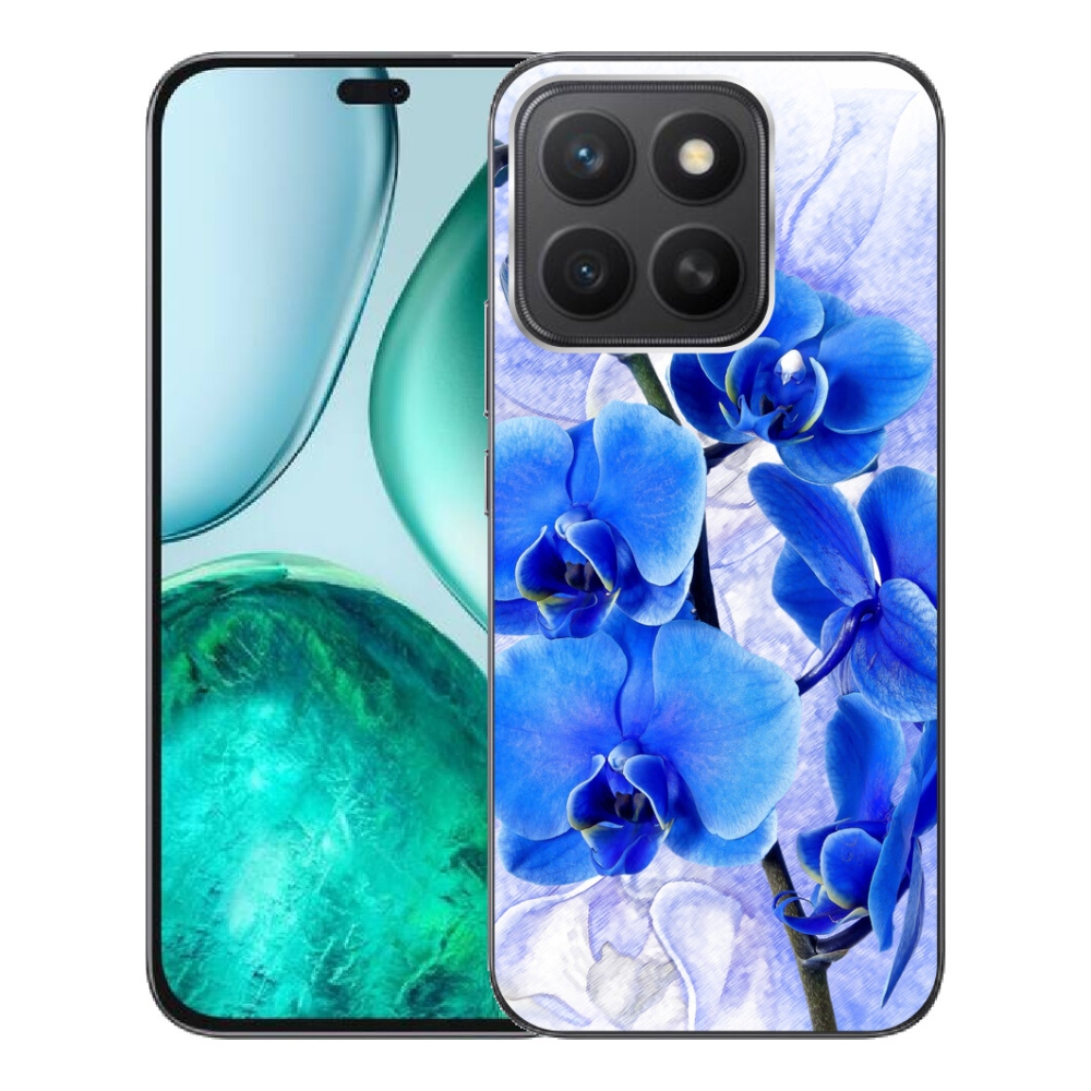 mmCase gél tok az Honor X8c-hez – kék virágok